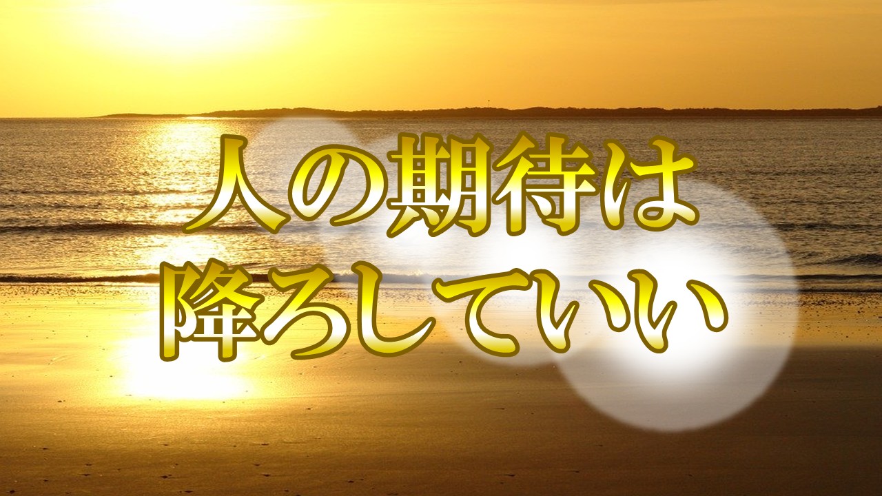 人の期待に応えられない罪悪感なんて降ろしていい